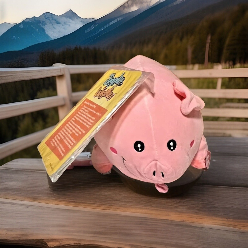 Cuddle Barn Jiggly Wigglies Piggy Animated Interactive Pink Stuffed Animal Pig